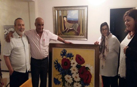 لحظة تكريم م عبد الكبير العلوي الاسماعيلي بحضور الاديبة زهرة زيراوي