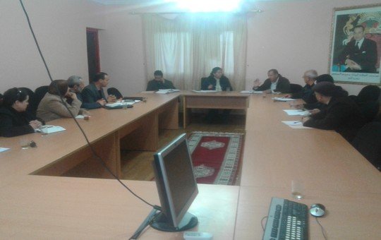لقاء جمع المندوبة الاقليمية للصحة و أعضاء الهيئة المغربية لحقوق الانسان فرع تاونات