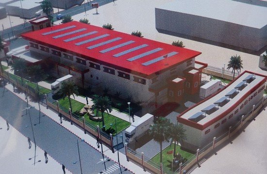 مجسم مشروع مجزرة عصرية بعين عائشة مولتها وكالة تنمية أقاليم الشمال