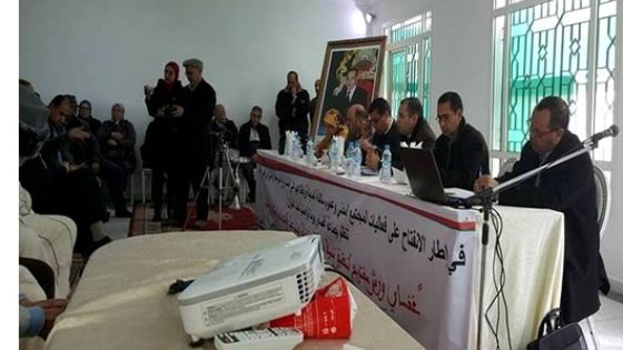 المكتب المسير لبلدية غفساي في لقاء مفتوح مع الساكنة وممثلي المجتمع المدني