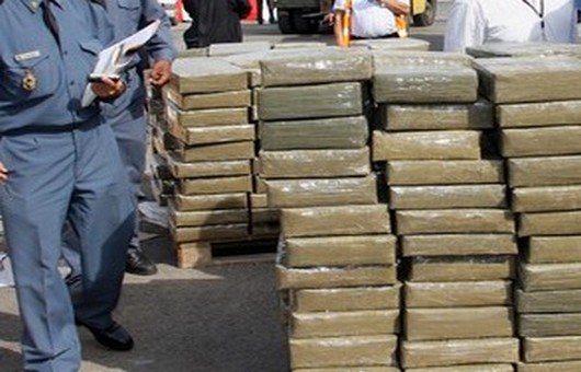 مشهد لحجز كميات من الكيف -أرشيف