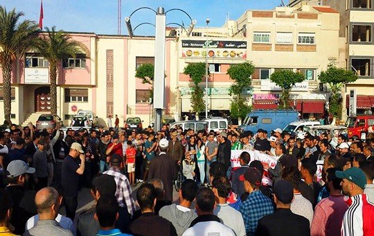 من وقفات التنسيقية الإقليمية لرفع التهميش عن تاونات