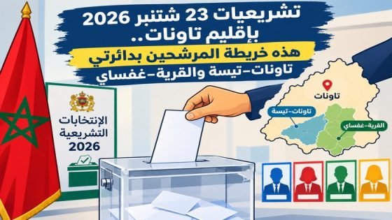 هؤلاء هم المرشحون للبرلمان بدائرتي تاونات–تيسة والقرية–غفساي بإقليم تاونات