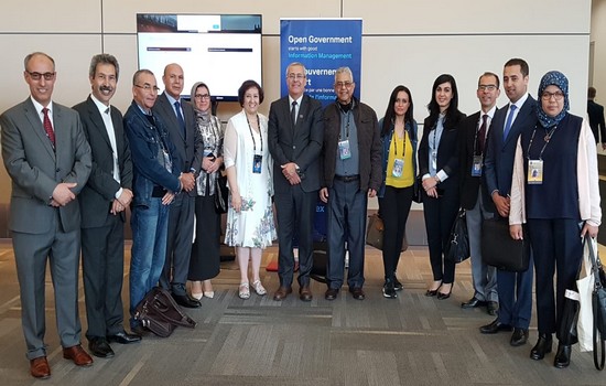 صورة لبعض أعضاء الوفد المغربي المشارك في القمة الدولية لمبادرة الشراكة من أجل الحكومة المفتوحة (OGP-Maroc)