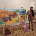 الفنان التشكيلي المغربي (إبن تاونات) حسن الزغاري يفتح نوافذ الذاكرة في معرضه بسلا