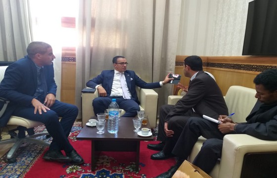 كمال العمري نائب برلماني إقليم تاونات رئيس مجموعة الصداقة المغربية- الكينية يجري لقاء مع القنصل الفخري لدولة كينيا بالمغرب