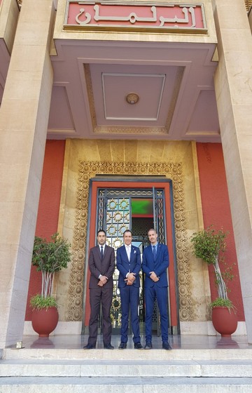 كمال العمري نائب برلماني إقليم تاونات رئيس مجموعة الصداقة المغربية- الكينية يجري لقاء مع القنصل الفخري لدولة كينيا بالمغرب