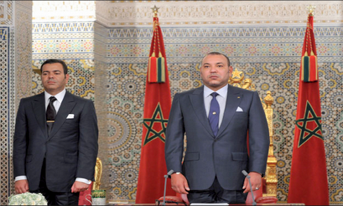 جلالة الملك محمد السادس رفقة الأمير الجليل مولاي رشيد