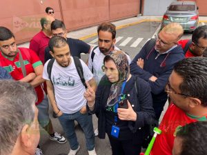 السفيرة المغربية (إبنة تاونات) كنزة الغالي في الشيلي تحظى بإشادة واسعة خلال بطولة كأس العالم للشباب