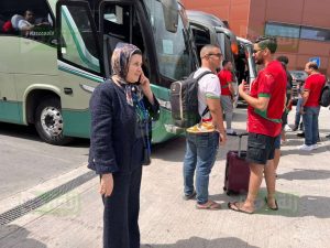 السفيرة المغربية (إبنة تاونات) كنزة الغالي تستقبل جماهير “أشبال الأطلس” في الشيلي