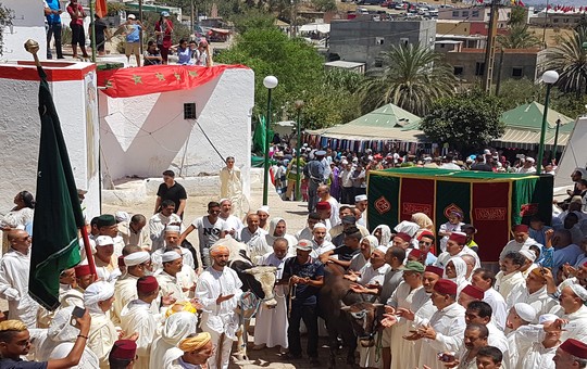 إقامة حفل ديني بضريح مولاي بوشتى الخمار بقرية أبا محمد