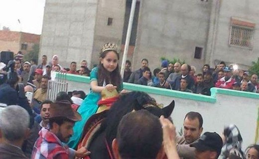 القارئة الأولى بالمغرب، التلميذة مريم أمجون تستقبل استقبال الأبطال بمهد الخيول بتيسة بتاونات  