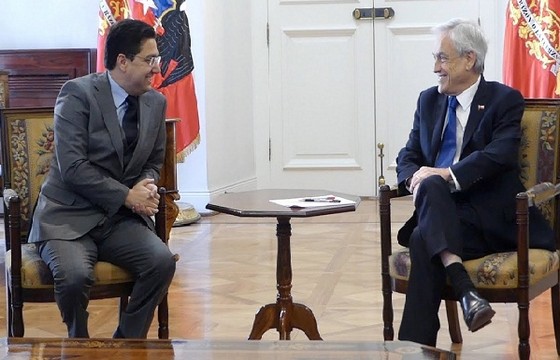 الوزير بوريطة والرئيس الشيلي