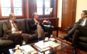الوزير إبن إقليم تاونات محمد عبو يجري مباحثات ثنائية مع المدير العام لمنظمة التجارة العالمية بسويسرا