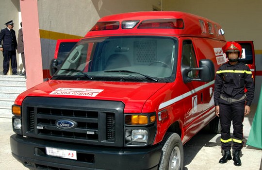 سيارة إسعاف الوقاية المدنية -أرشيف