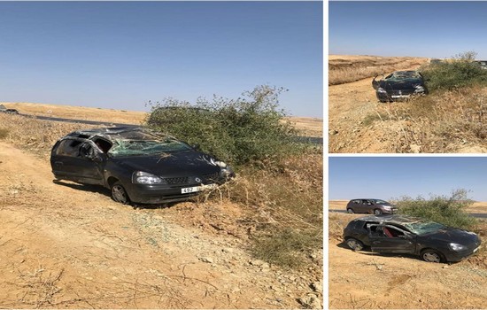 صور سيارة حادثة سير القاضي بتاونات