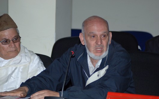 عبد الحي بنيس وبجانبه الحاج البكوري