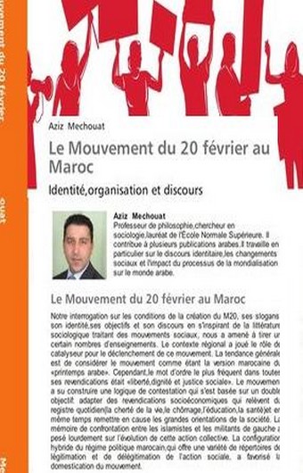 كتاب مشواط باللغة الفرنسية بعنوان حركة 20 فبراير بالمغرب الهوية، التنظيم والخطاب