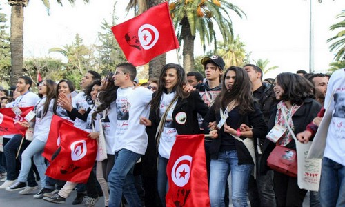 مسيرة ضد الإرهاب في تونس